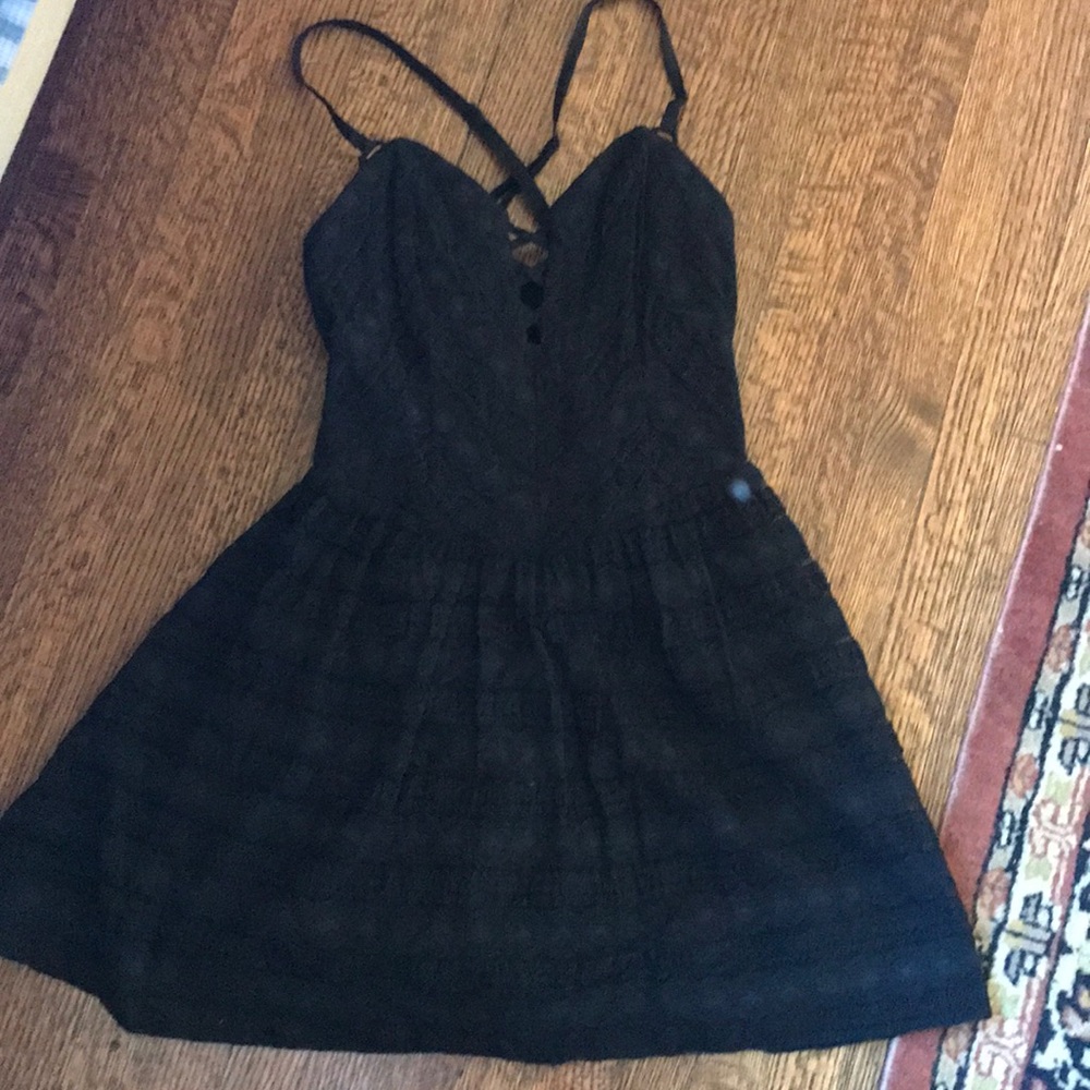 Guess Black Lace Sundress